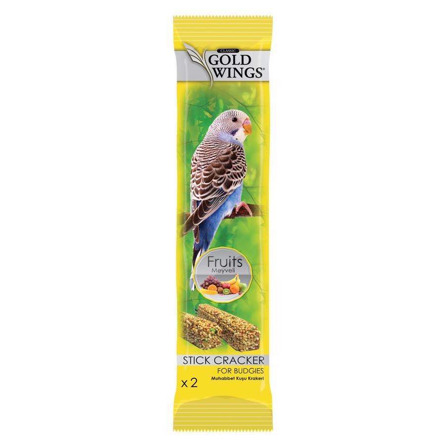 Gold Wings Meyveli Muhabbet Kuşu Krakeri 2'li Gold Wings Meyveli Muhabbet Kuşu Krakeri 2'li