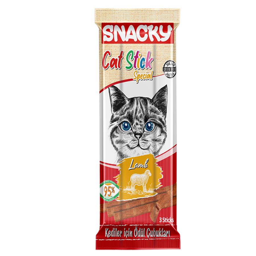 Snacky Kuzulu Stick Kedi Ödülü 3 x 5 gr Snacky Kuzulu Stick Kedi Ödülü 3 x 5 gr