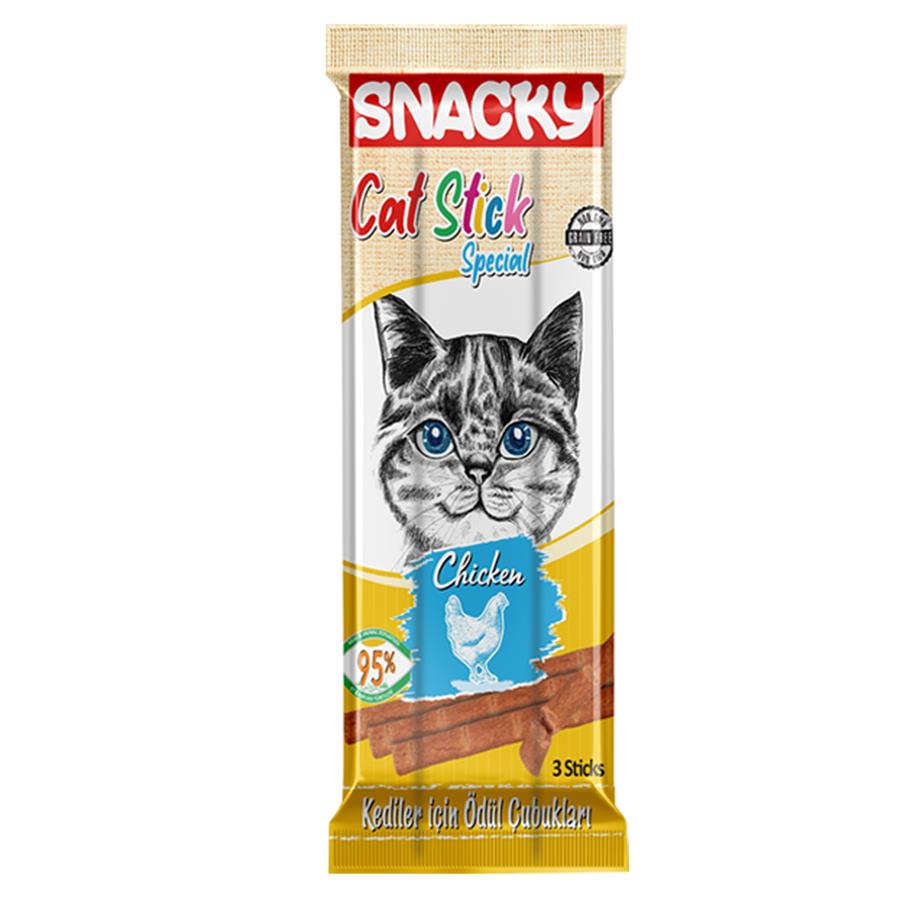 Snacky Tavuklu Stick Kedi Ödülü 3 x 5 gr Snacky Tavuklu Stick Kedi Ödülü 3 x 5 gr